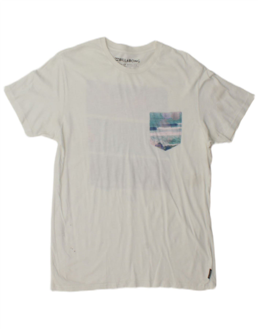 Billabong Mens Graphic T-Shirt Top Small White