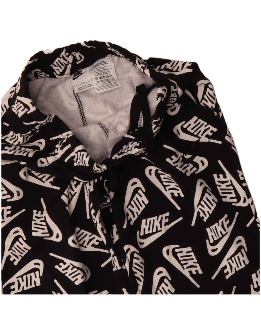 Nike Boys Graphic Tracksuit Trousers Joggers 12-13 Years Large Black Cotton