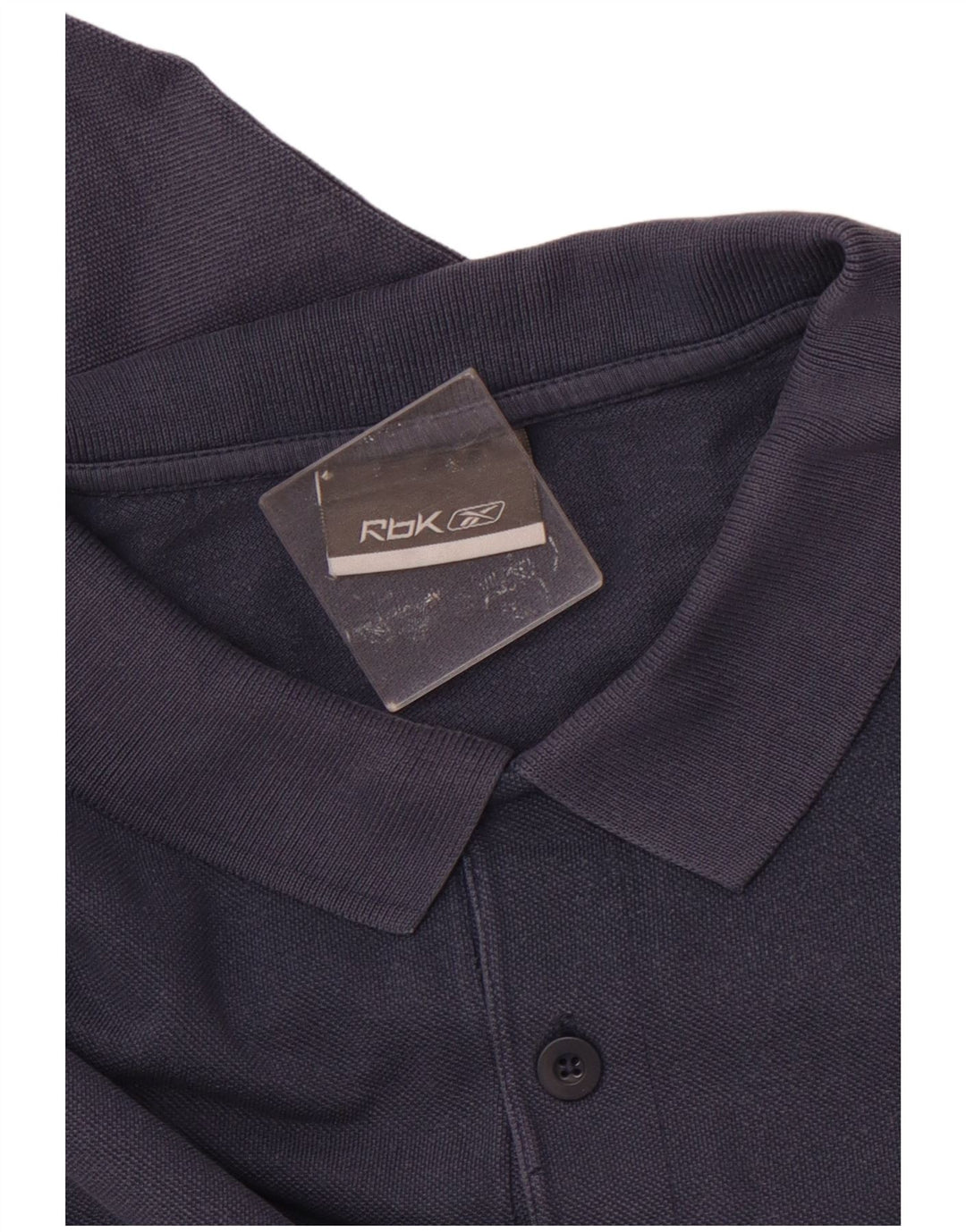 REEBOK Mens Polo Shirt Medium Navy Blue