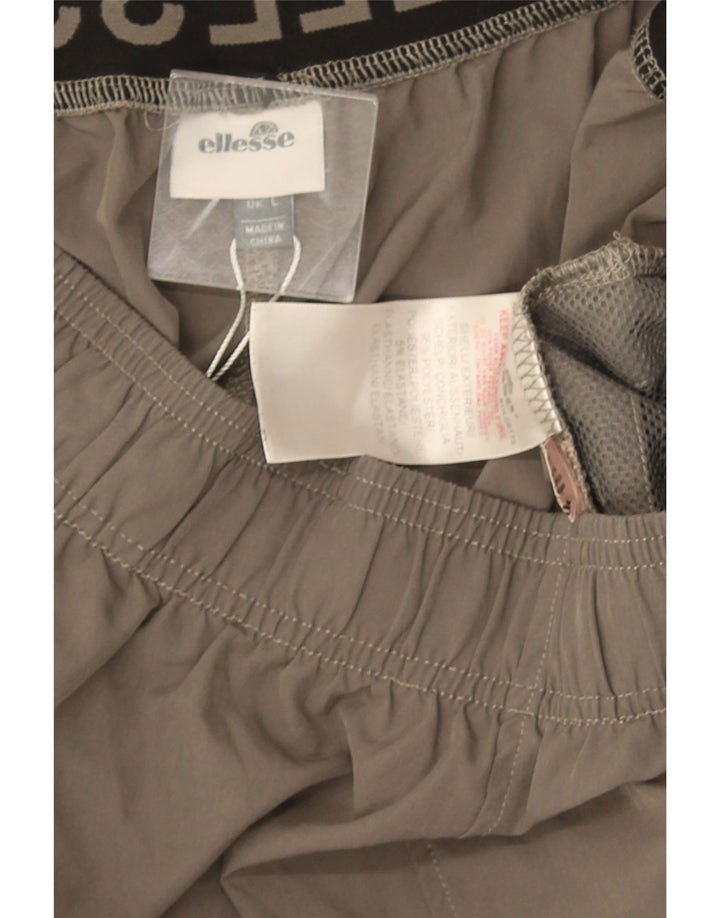 Ellesse Mens Graphic Sport Shorts Large  Grey Polyester