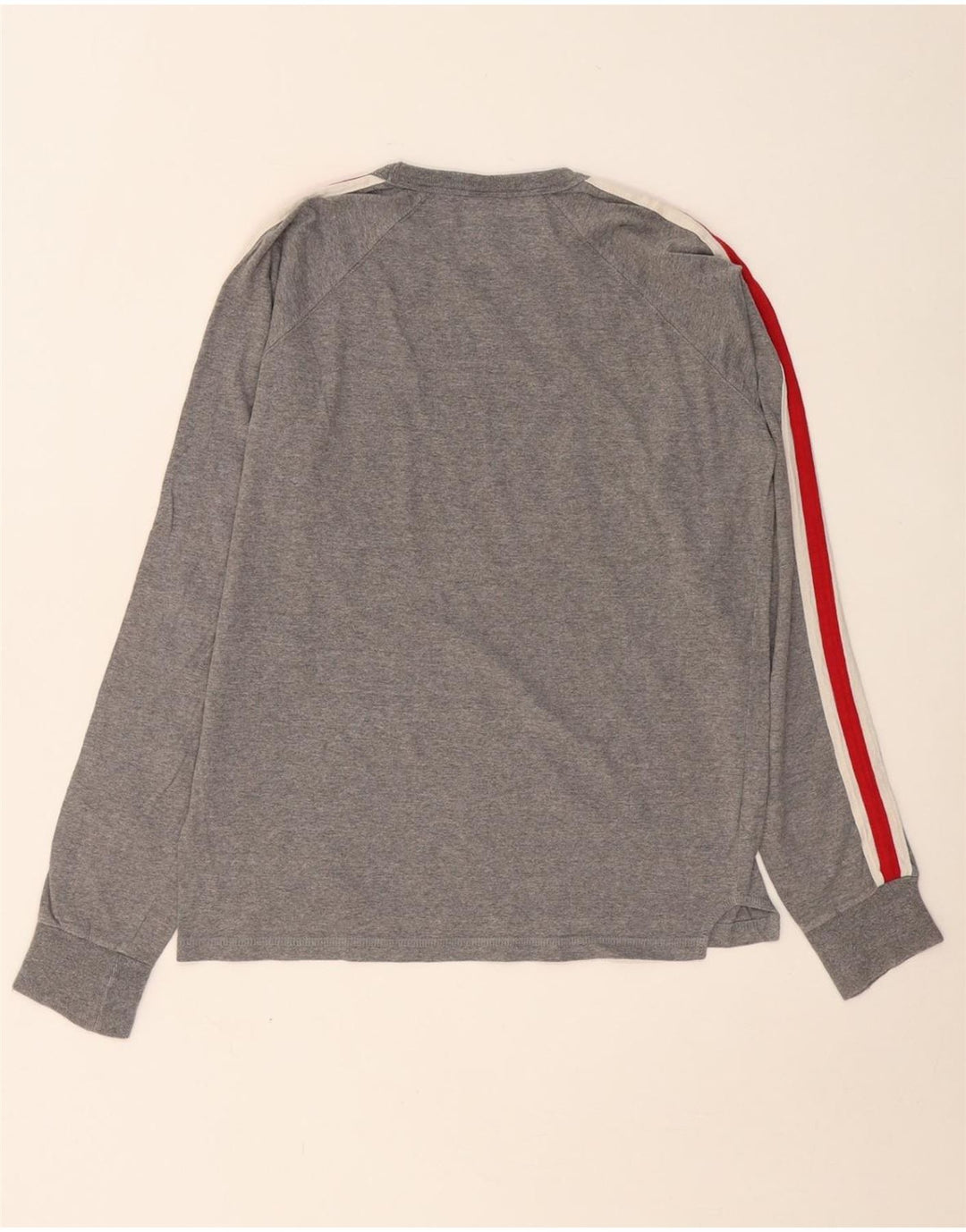 CONVERSE Mens Chuck Taylor Graphic Top Long Sleeve Small Grey Colourblock