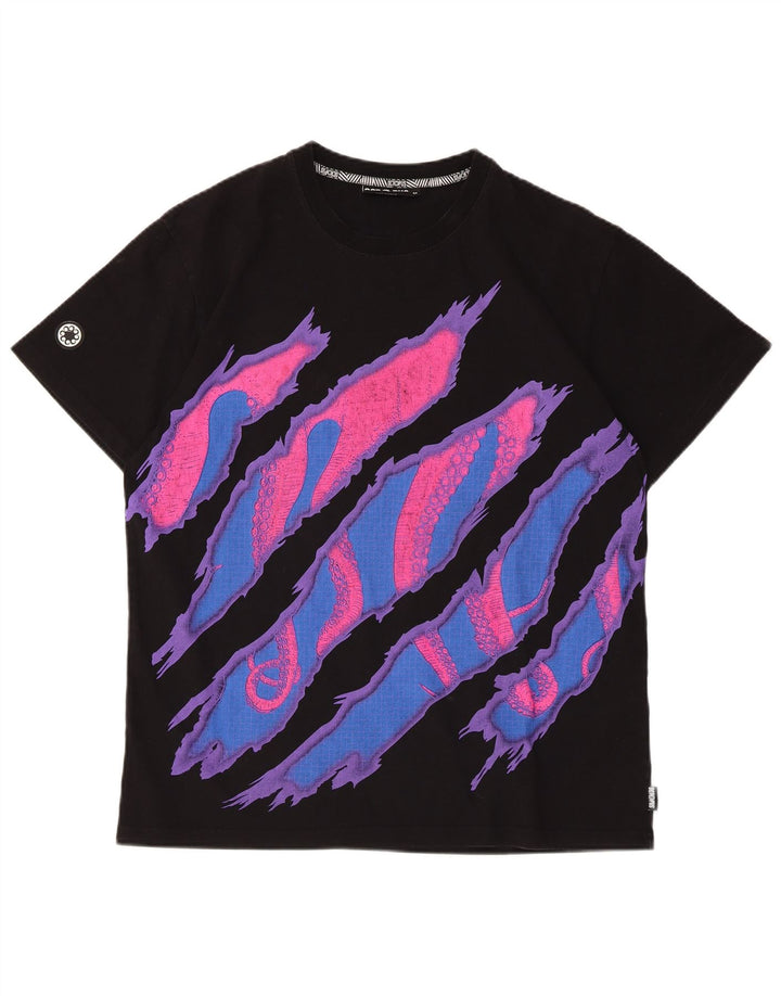 Octopus Mens Graphic T-Shirt Top Medium Black