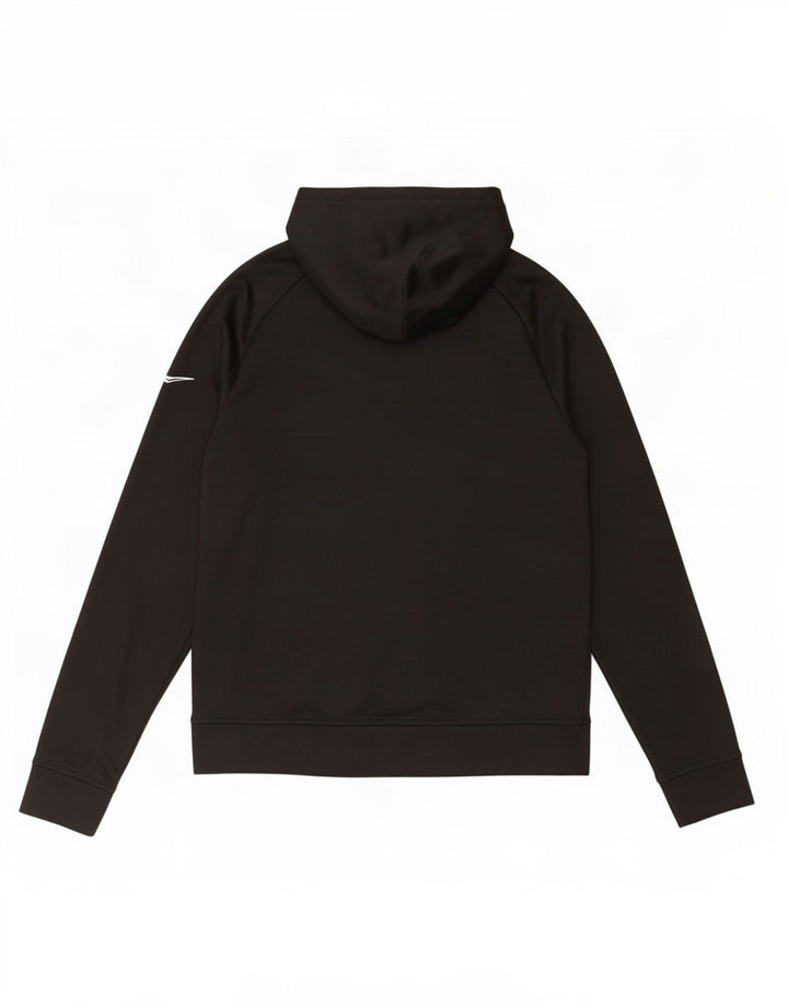 Nike Boys Graphic Hoodie Jumper 13-14 Years XL Black Polyester