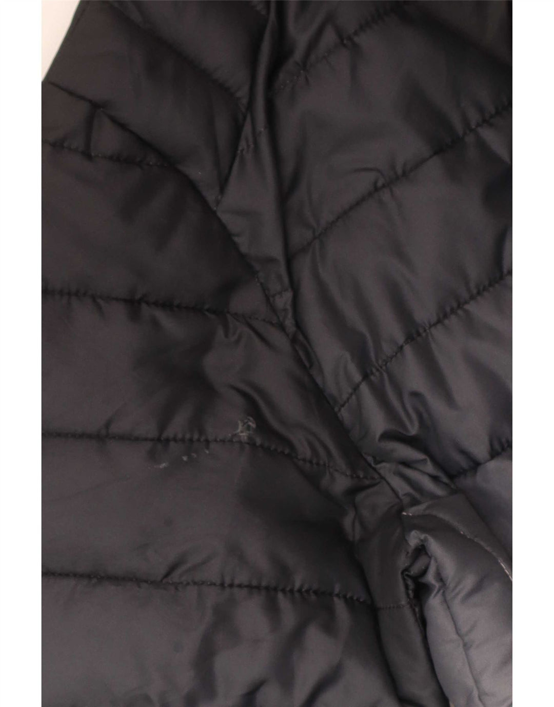 Ellesse Womens Hooded Padded Jacket UK 14 Medium Navy Blue Colourblock