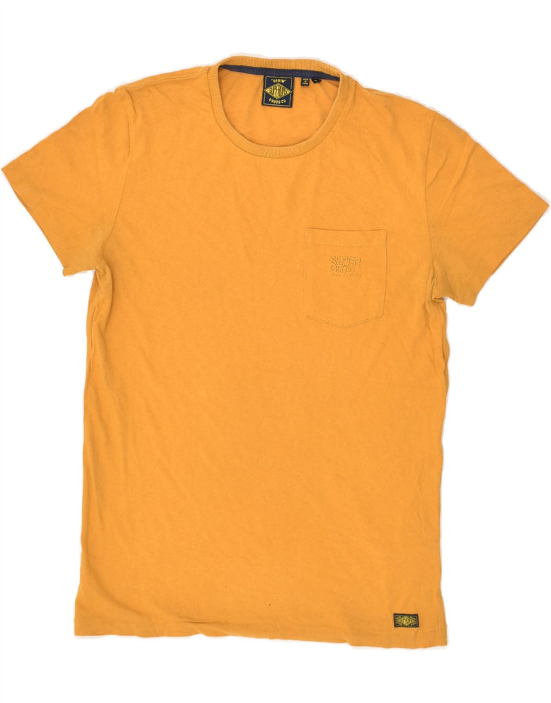 SUPERDRY Mens T-Shirt Top Medium Yellow Cotton | Vintage Superdry | Thrift | Second-Hand Superdry | Used Clothing | Messina Hembry 