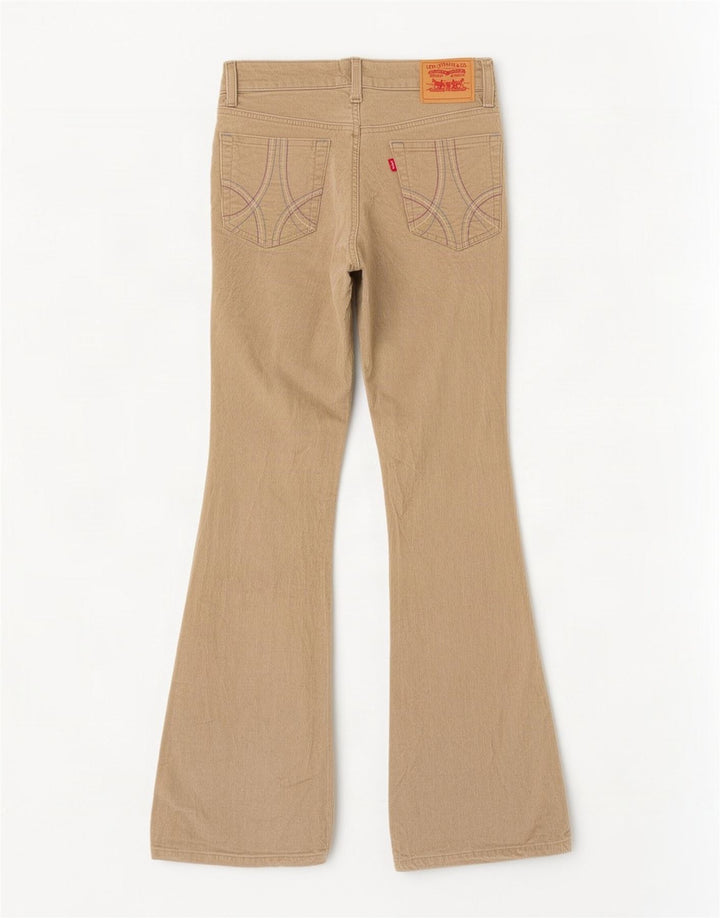 Levi's Womens Stretch Flare Corduroy Trousers US 5 Medium W30 L30 Beige