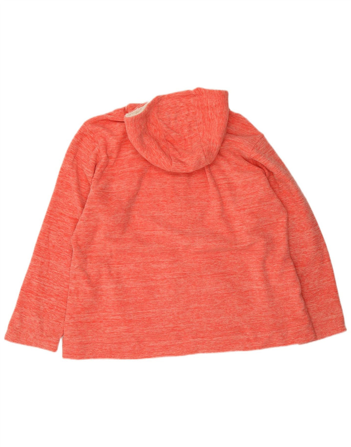 Mountain Warehouse Womens Hooded Fleece Jacket UK 20 2XL Red Polyester