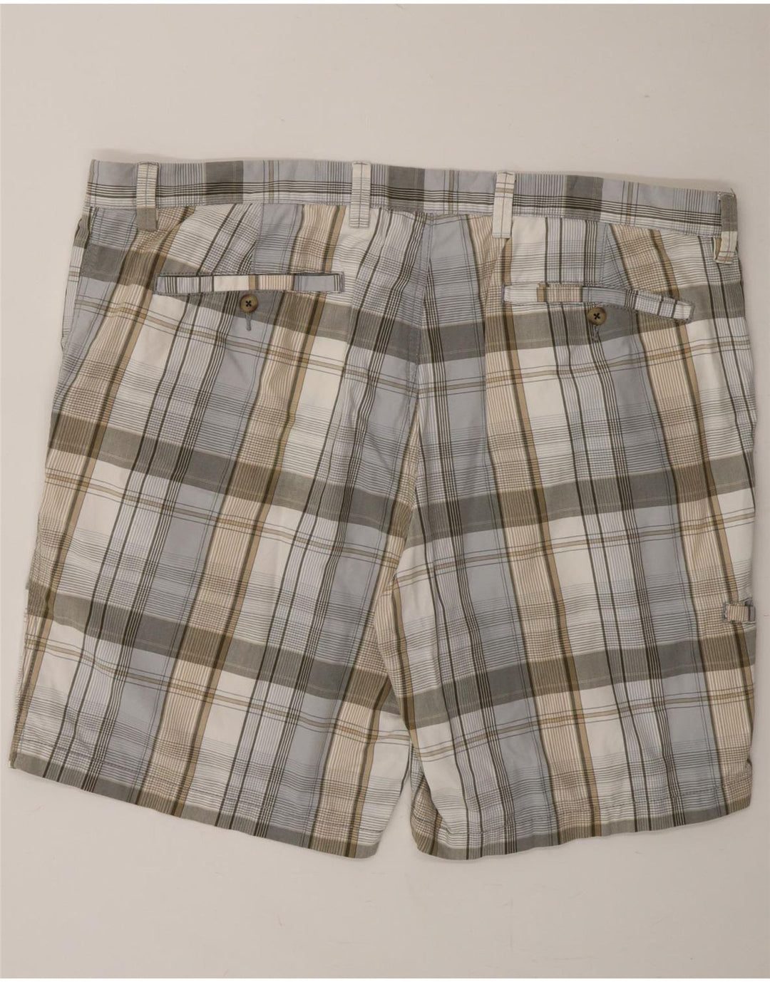 DOCKERS Mens Chino Shorts  W42 2XL Grey Check Cotton Vintage Dockers and Second-Hand Dockers from Messina Hembry 
