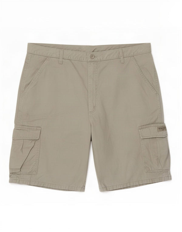 Wrangler Mens Cargo Shorts Large W36 Grey Cotton