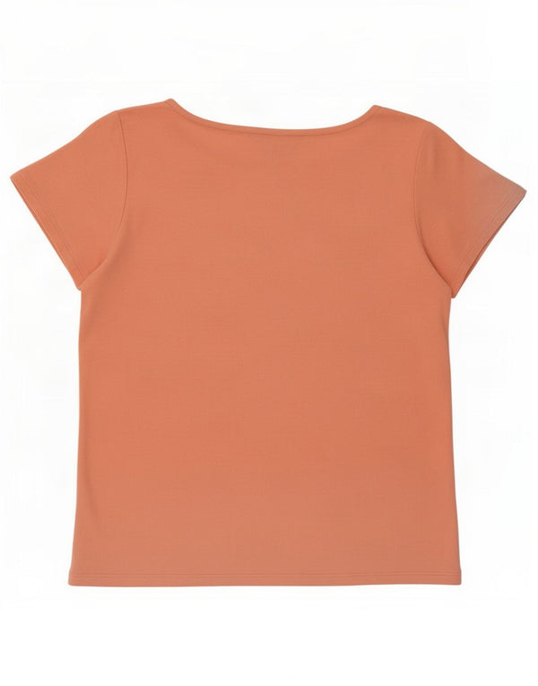 Crew Clothing Womens T-Shirt Top UK 8 Small Pink Cotton