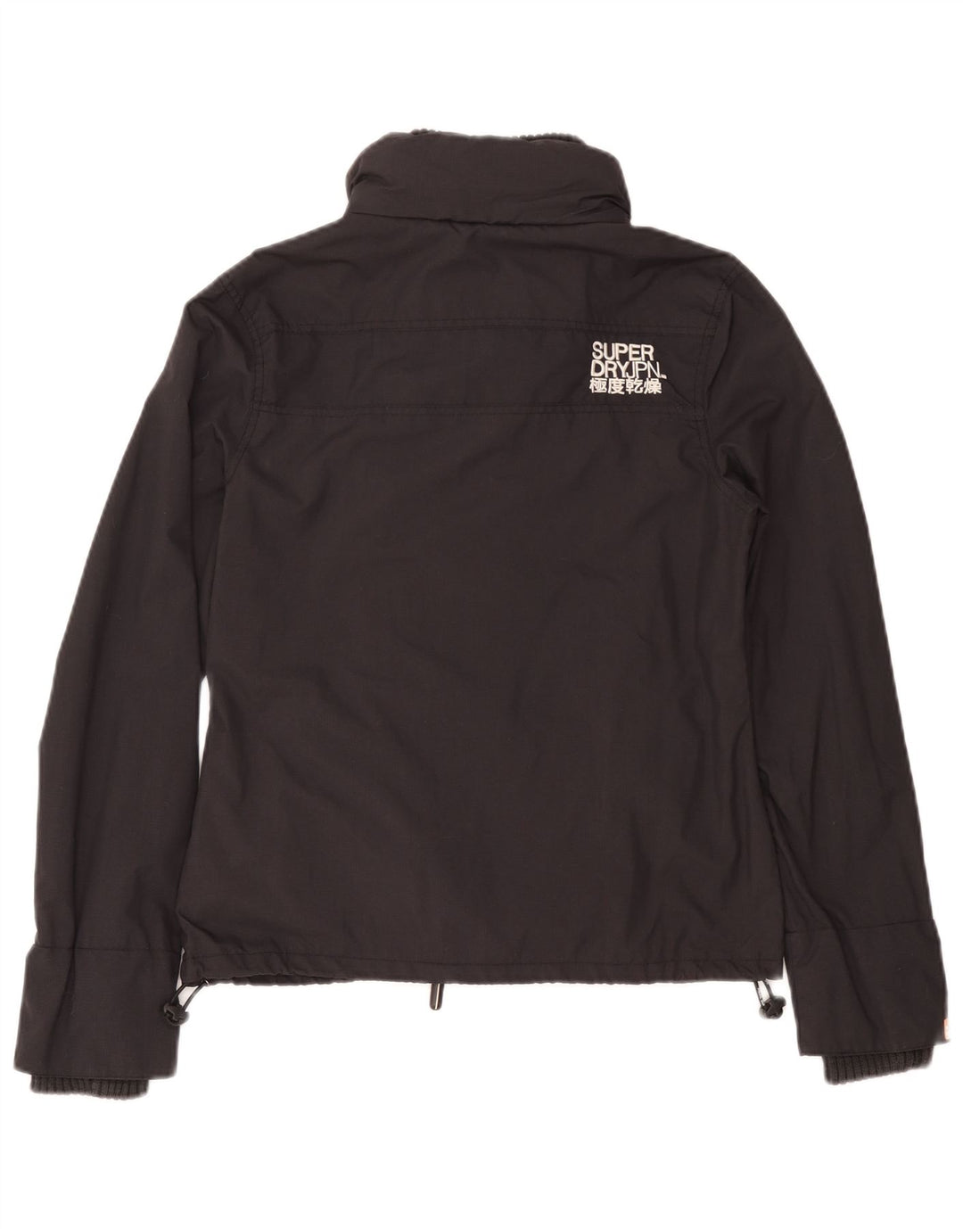 Superdry Womens Rain Jacket UK 14 Medium Grey Nylon