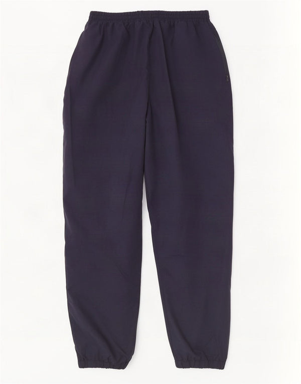 Asics Mens Tracksuit Trousers Joggers Large Navy Blue Polyester