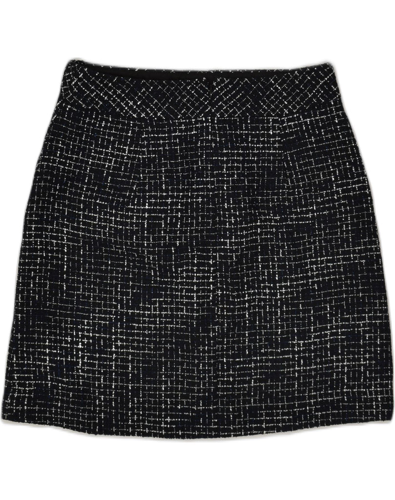 J. CREW Womens Straight Skirt US 6 Medium W30  Black Check Polyester | Vintage J. Crew | Thrift | Second-Hand J. Crew | Used Clothing | Messina Hembry 