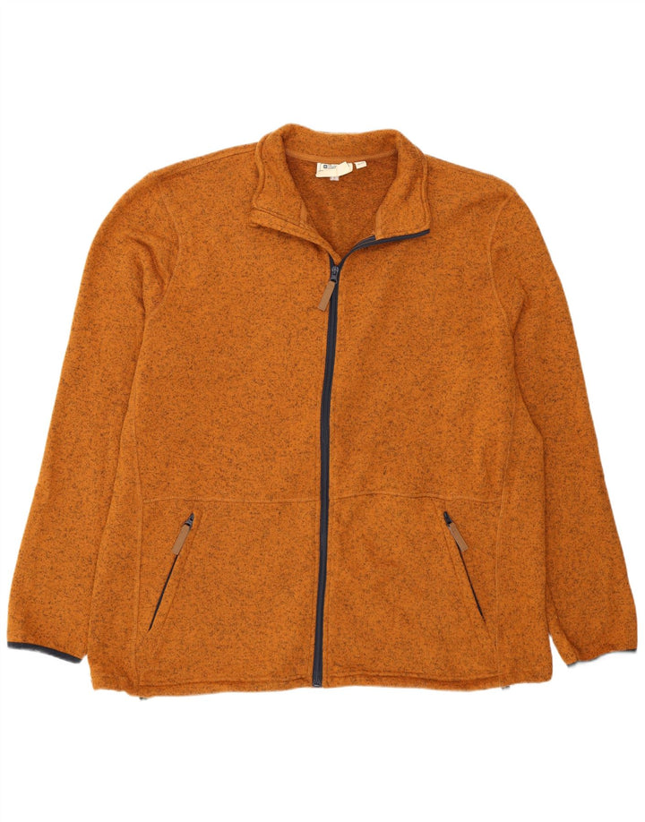 Mountain Warehouse Mens Tracksuit Top Jacket 3XL Brown Flecked Polyester