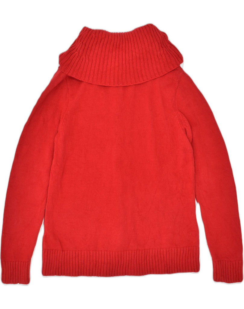 CHAPS Womens Roll Neck Jumper Sweater UK 18 XL Red Cotton | Vintage | Thrift | Second-Hand | Used Clothing | Messina Hembry 