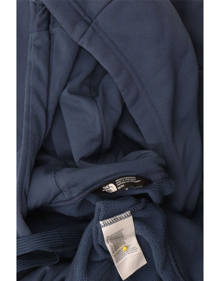 The North Face Mens Graphic Hoodie Jumper Medium Blue Polyester
