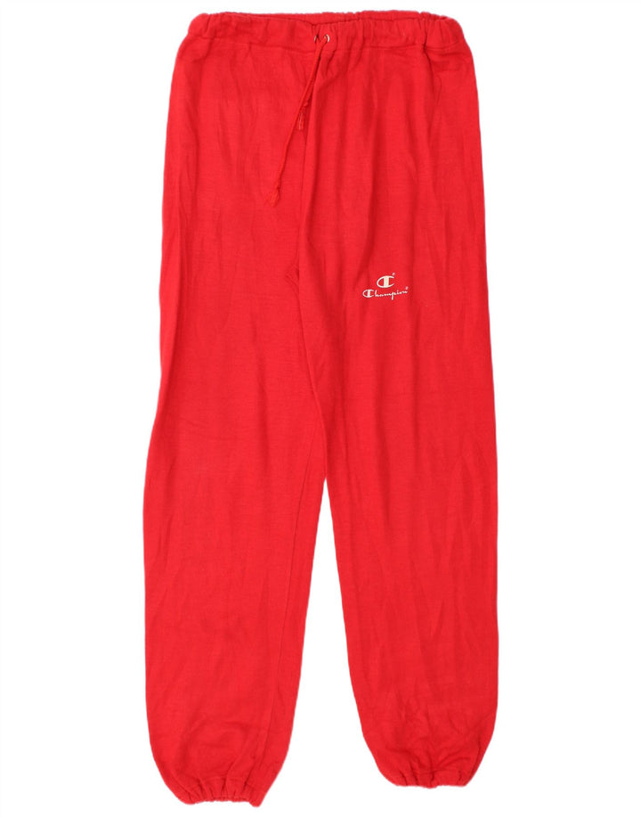 CHAMPION Mens Tracksuit Trousers Joggers Medium Red Acrylic