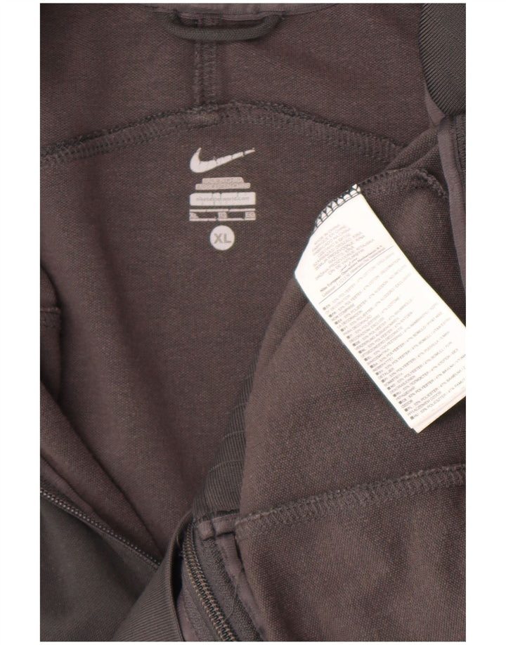 Nike Mens Tracksuit Top Jacket XL Grey Colourblock Polyester