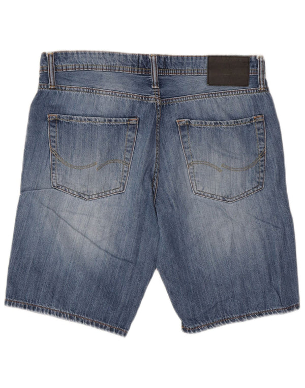 Jack & Jones Mens Regular Fit Denim Shorts Small W30 Blue
