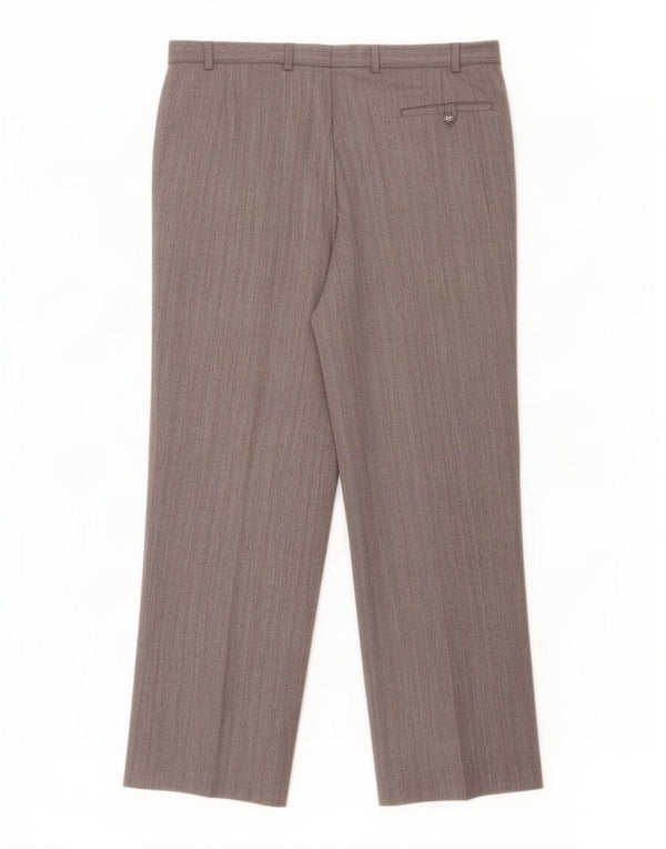 Marks & Spencer Mens St. Michael Suit Trousers W38 L29 Grey Striped