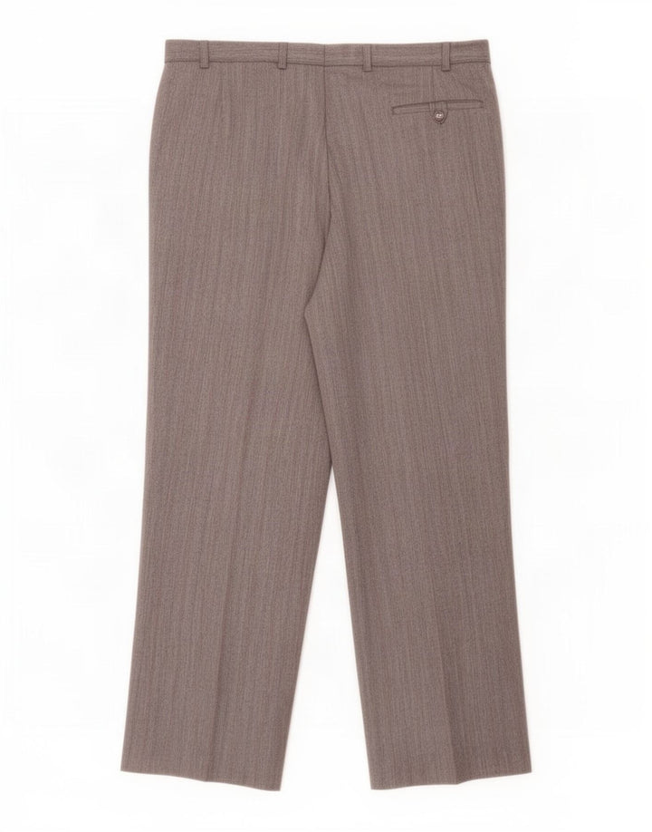 Marks & Spencer Mens St. Michael Suit Trousers W38 L29 Grey Striped