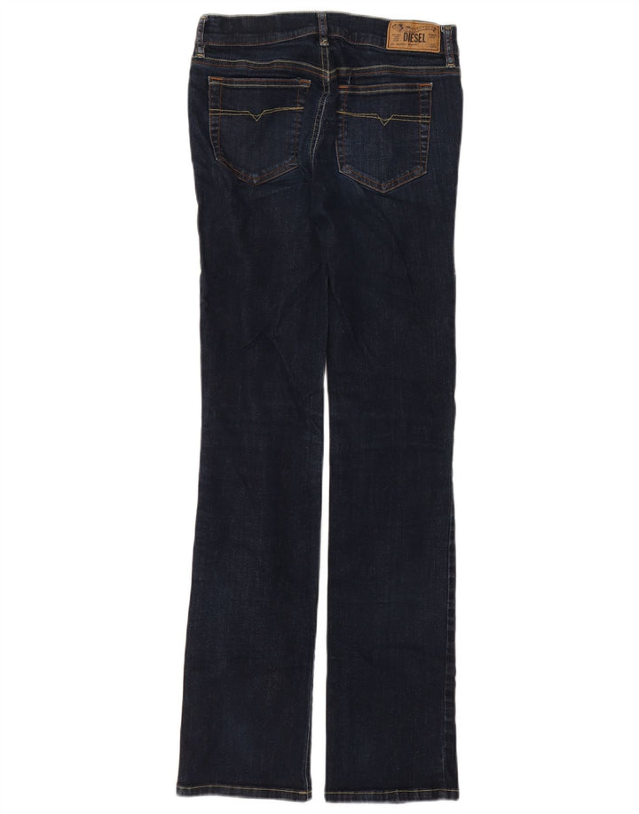 Diesel Womens Straight Jeans W27 L32 Navy Blue Cotton