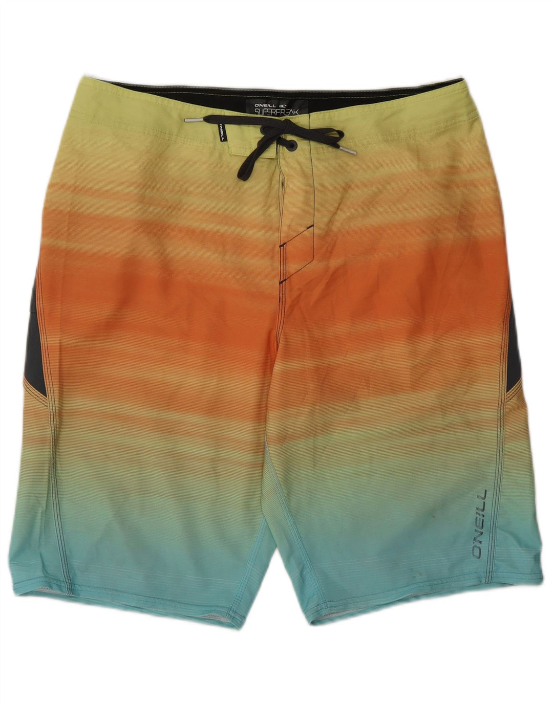 O'NEILL Mens Swimming Shorts Medium  Multicoloured Striped Polyester