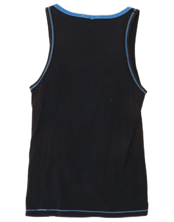 Bikkembergs Mens Vest Top Small Navy Blue