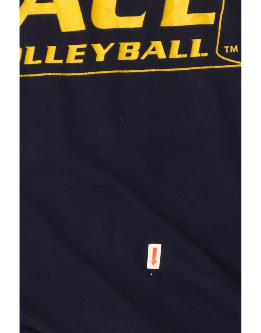 RUSSELL ATHLETIC Mens Graphic T-Shirt Top Medium Navy Blue Cotton