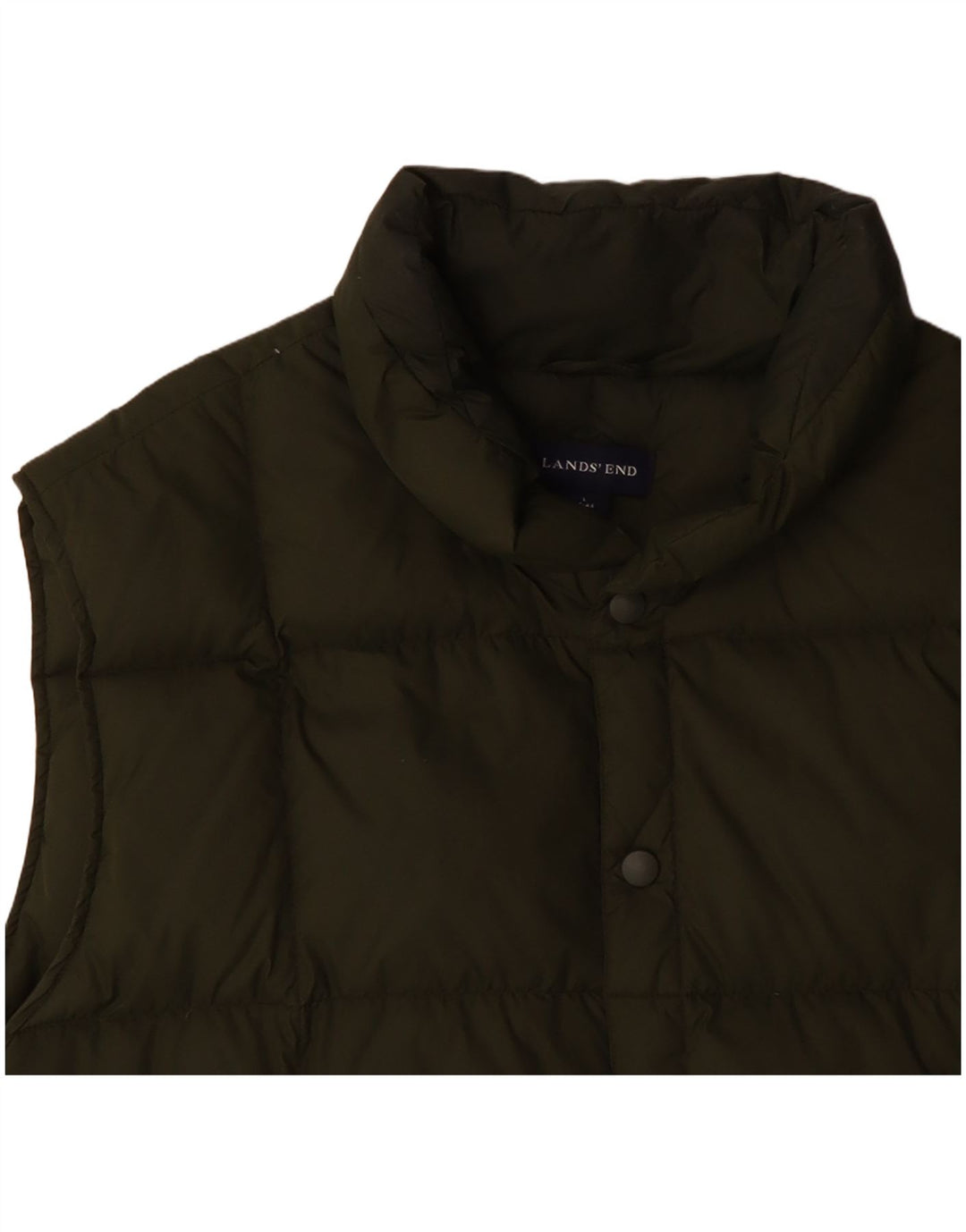 LANDS END Mens Padded Gilet UK 40 Large Green