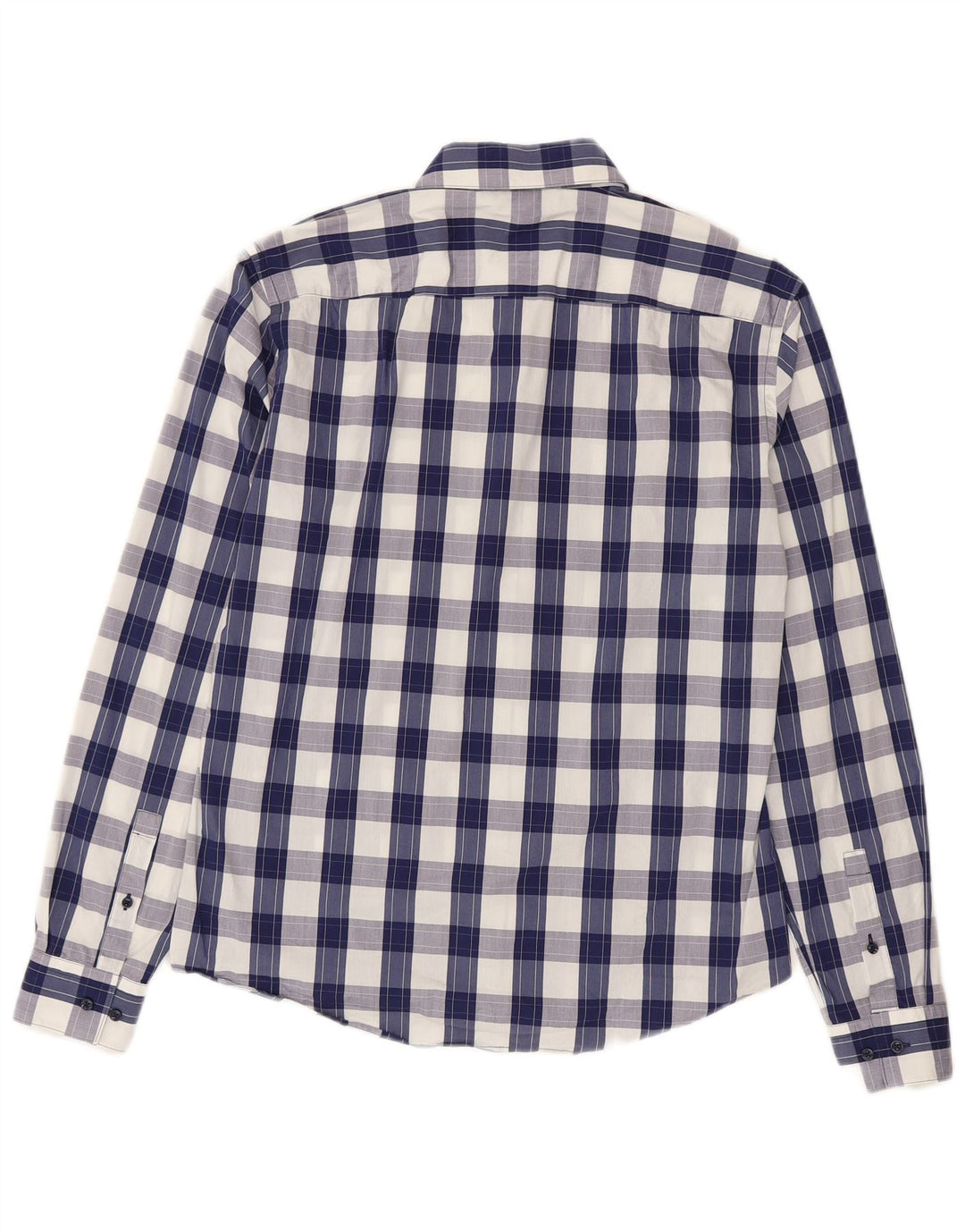 Hugo Boss Mens Slim Fit Shirt Size 40 15 3/4 Medium Blue Check