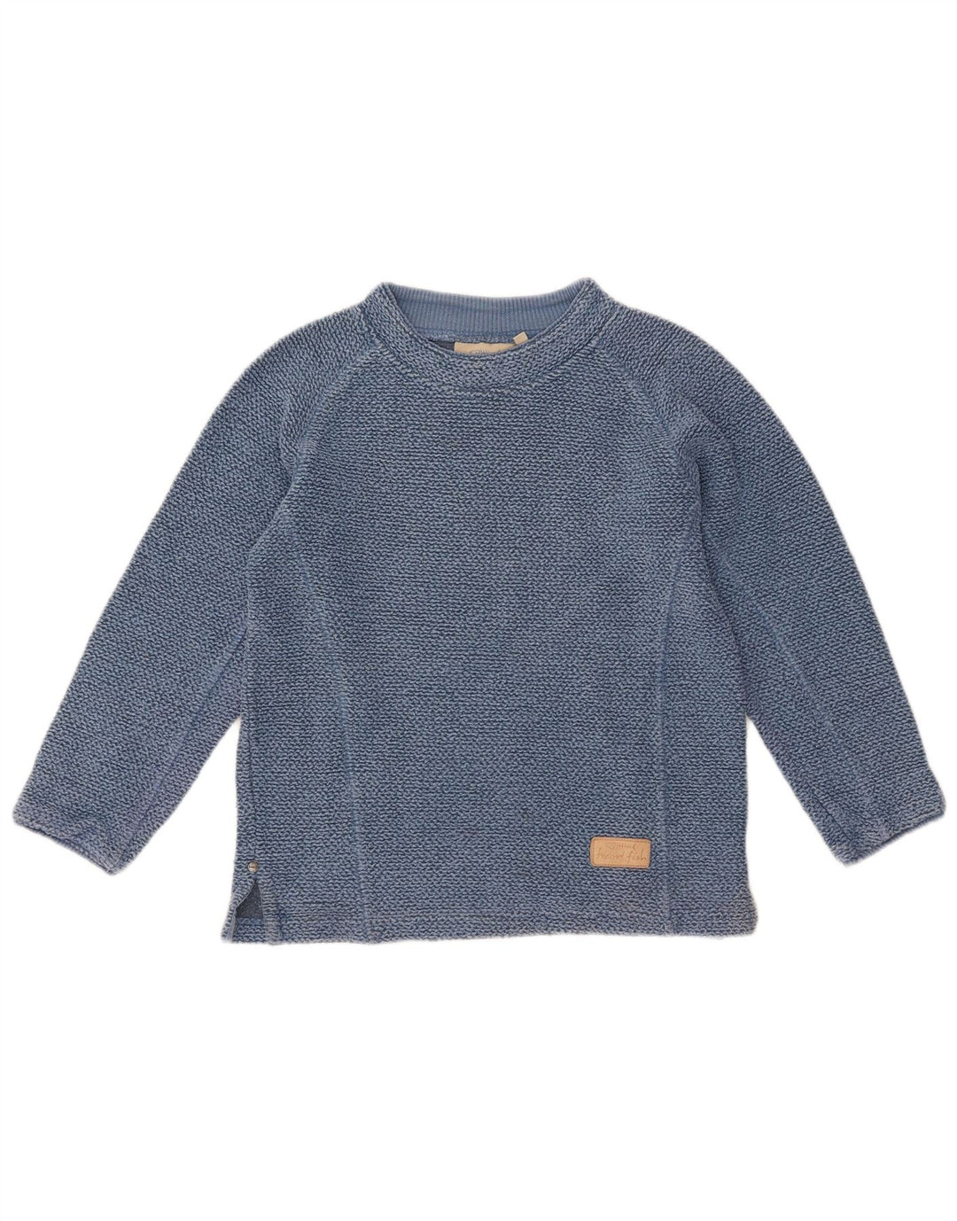 WEIRD FISH Womens Sweatshirt Jumper UK 14 Medium Blue Cotton