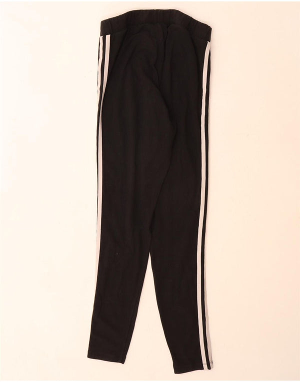 Adidas Womens Leggings UK 12 Medium  Black Cotton