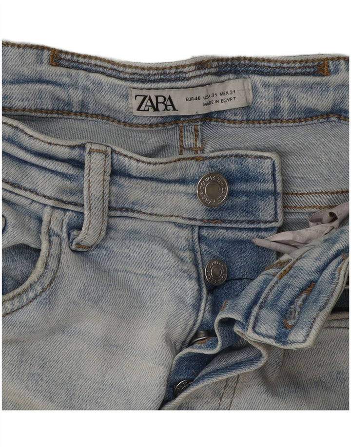 Zara Mens Distressed Skinny Jeans EU 40 Medium W31 L29 Blue