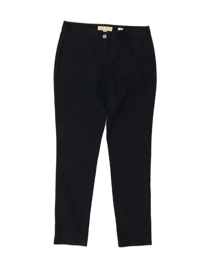 MICHAEL KORS Womens Slim Chino Trousers US 4 Small W27 L28 Navy Blue Vintage Michael Kors and Second-Hand Michael Kors from Messina Hembry 