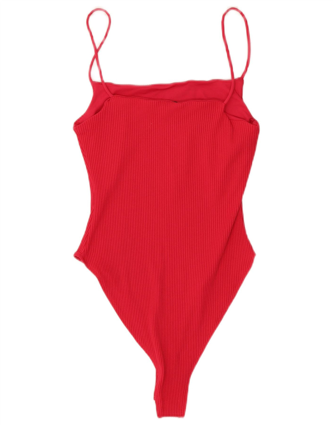Zara Womens Bodysuit UK 12 Medium Red Polyamide