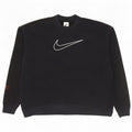 Nike Mens Dri Fit Graphic Sweatshirt Jumper Large Black Cotton
