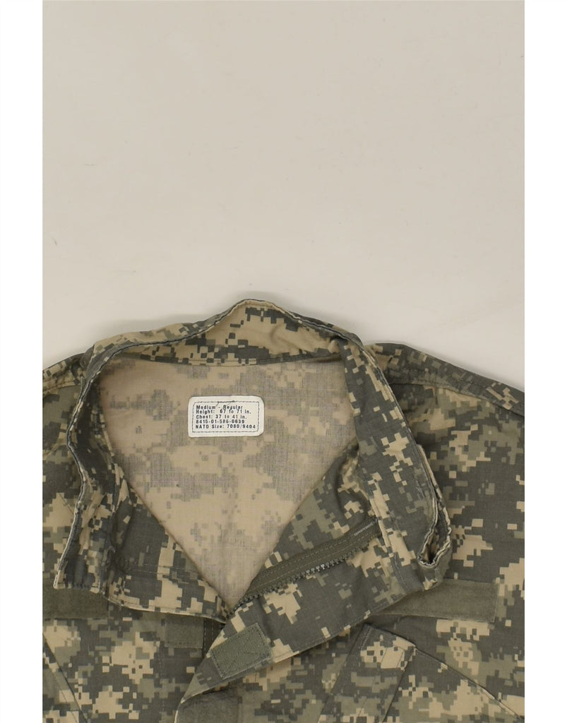 VINTAGE Mens Military Jacket UK 38 Medium Khaki Camouflage Nylon | Vintage Vintage | Thrift | Second-Hand Vintage | Used Clothing | Messina Hembry 