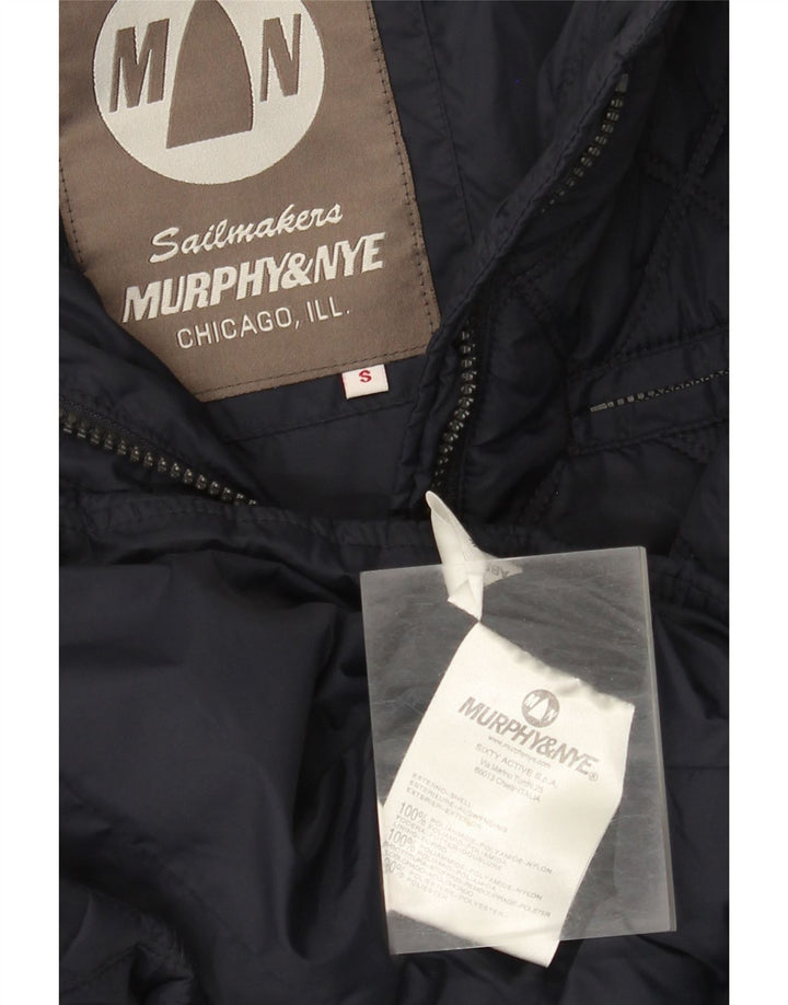 Murphy & Nye Womens Quilted Jacket UK 10 Small Navy Blue Polyamide