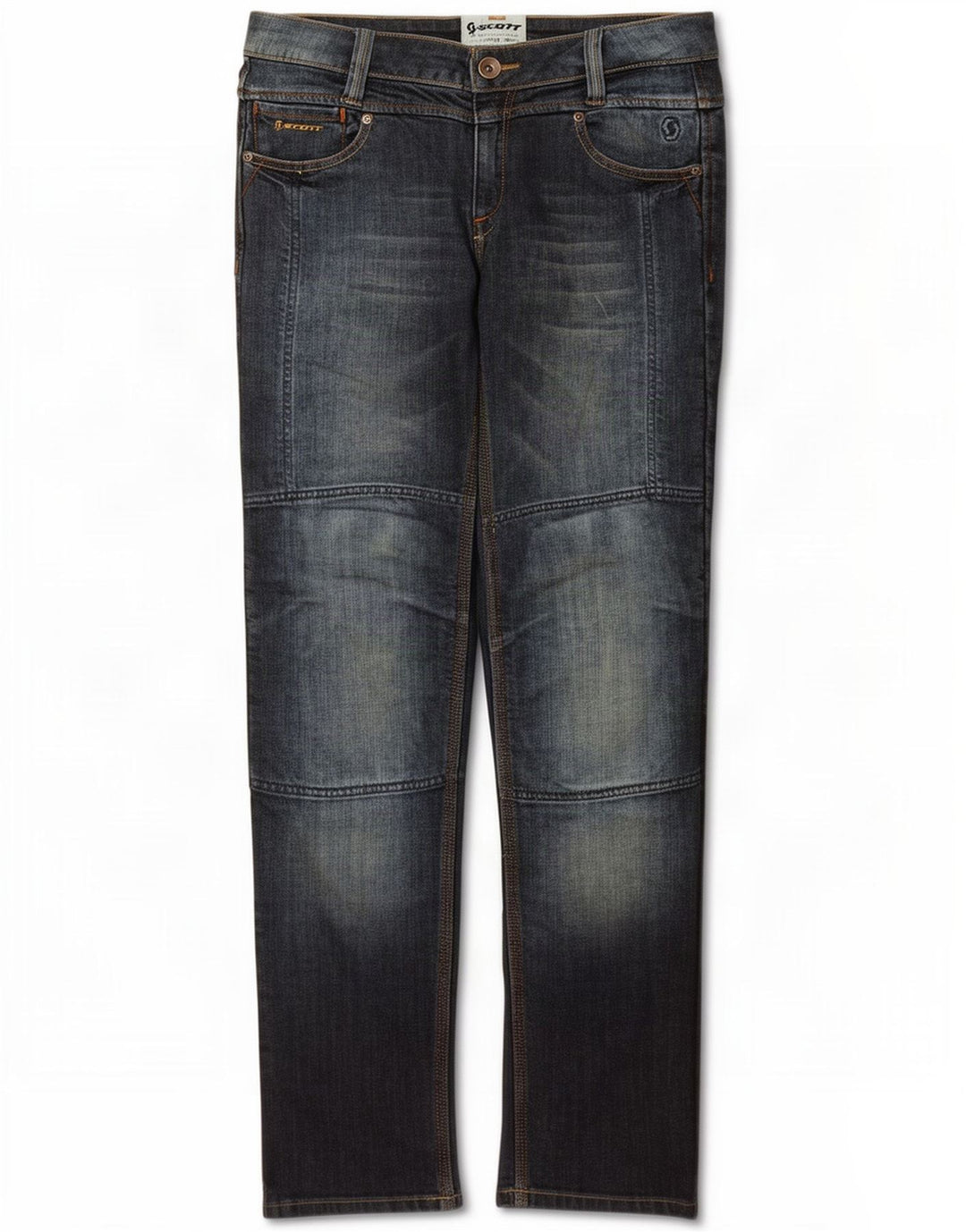 Scott Womens Straight Jeans W28 L33 Navy Blue
