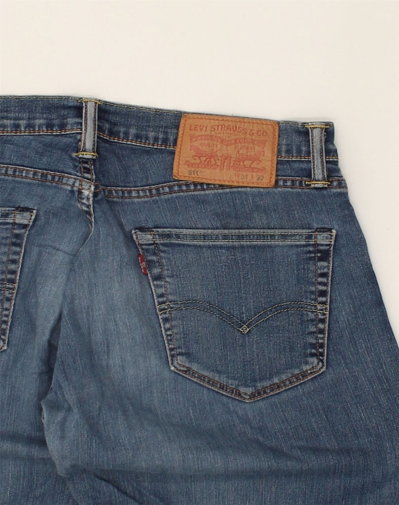 LEVI'S Mens 511 Slim Jeans W31 L32 Blue Cotton | Vintage Levi's | Thrift | Second-Hand Levi's | Used Clothing | Messina Hembry 