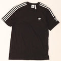Adidas Mens T-Shirt Top Large Black Cotton