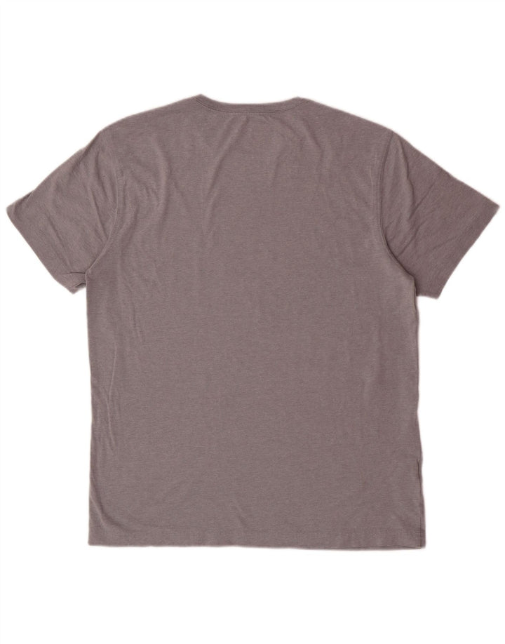 EDDIE BAUER Mens T-Shirt Top Medium Grey Cotton