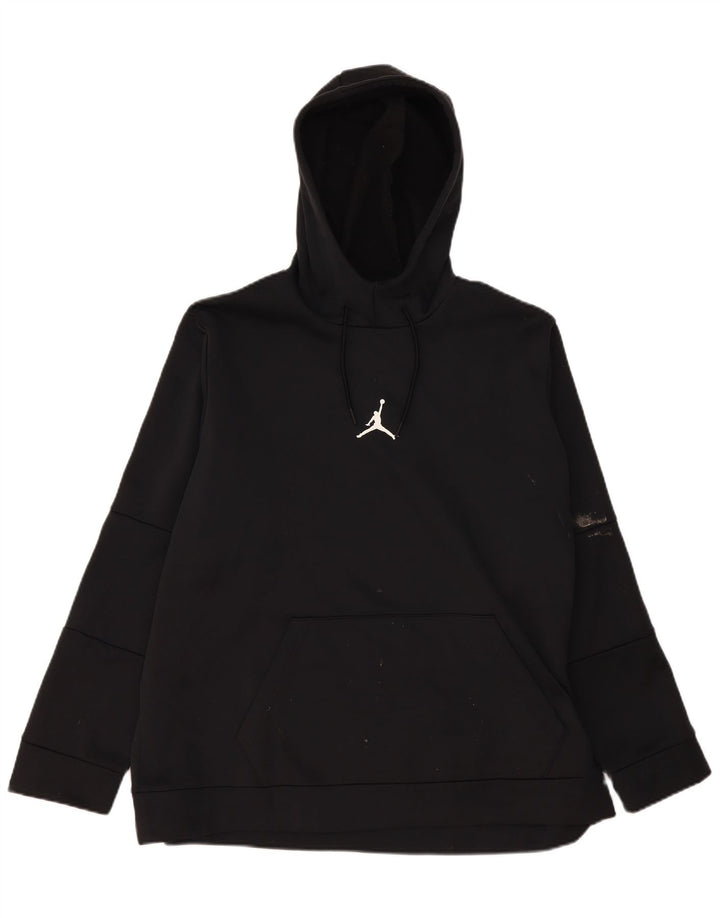 Jordan Mens Graphic Standard Fit Hoodie Jumper 2XL Black Polyester