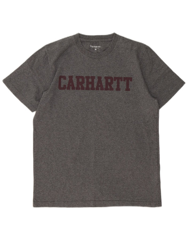 Carhartt Mens Graphic T-Shirt Top Medium Grey Cotton
