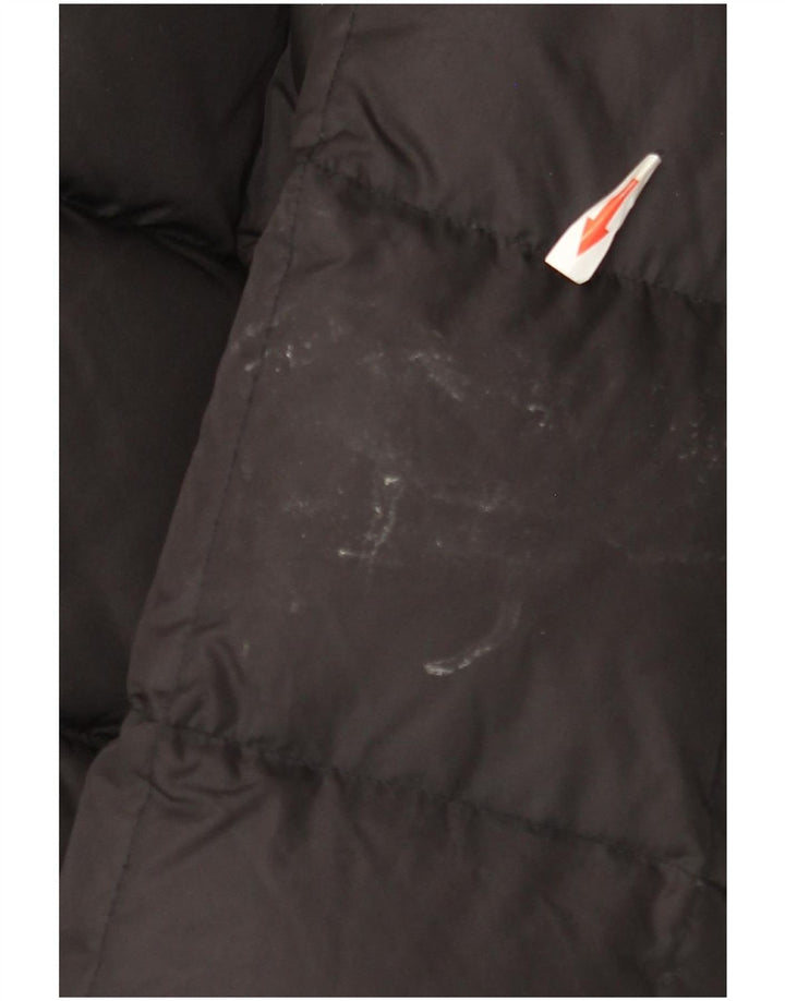 Vintage Womens Loose Fit Padded Coat UK 14 Medium Black