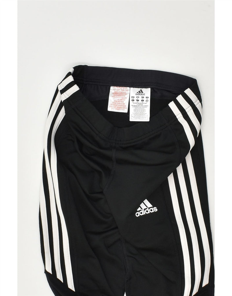 ADIDAS Boys Tracksuit Trousers 11-12 Years Black Polyester | Vintage Adidas | Thrift | Second-Hand Adidas | Used Clothing | Messina Hembry 