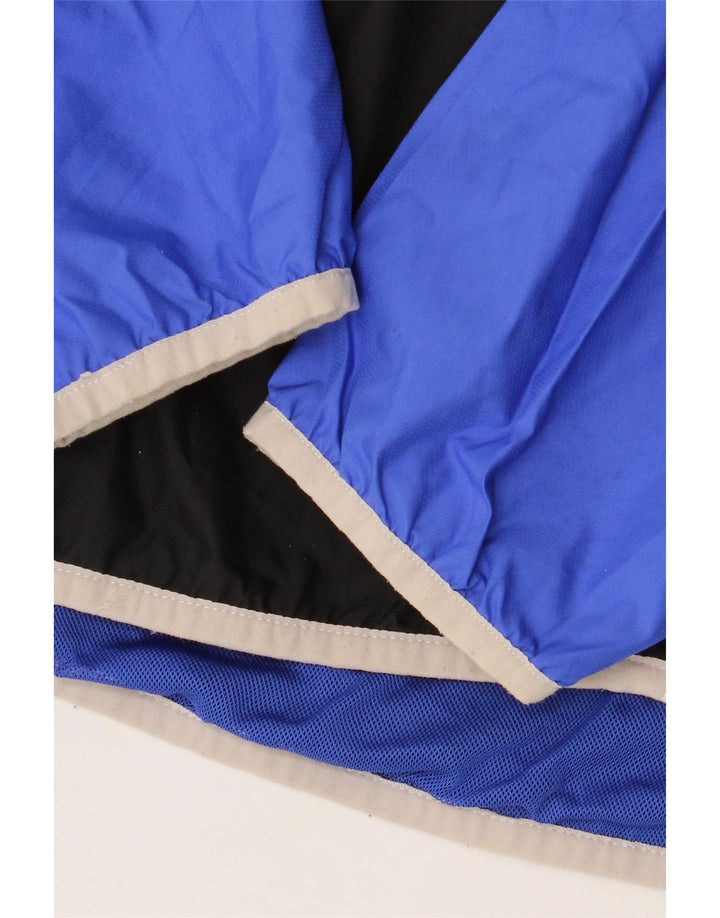 FILA Womens Hooded Rain Jacket UK 18 XL Blue Colourblock Polyester Vintage Fila and Second-Hand Fila from Messina Hembry 