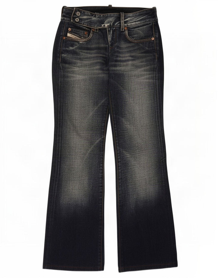 Diesel Womens Bootcut Jeans W26 L30 Navy Blue Cotton