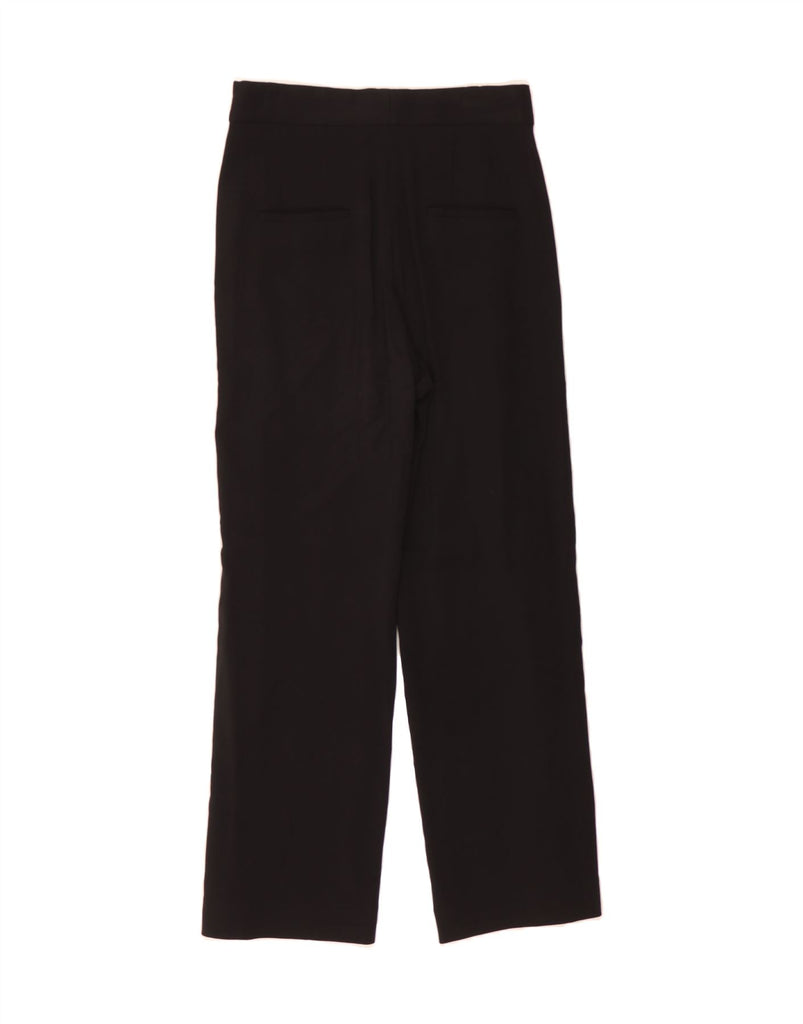 MASSIMO DUTTI Womens Straight Chino Trousers EU 34 2XS W24 L26 Black Vintage Massimo Dutti and Second-Hand Massimo Dutti from Messina Hembry 